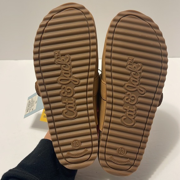 Little Girl’s Size 13 Cognac Brown Slip On Closed Toe Footbed Clogs - Picture 7 of 7